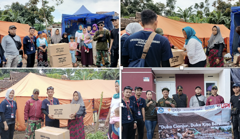 Kontribusi Sosial Pertukaran Mahasiswa Merdeka UPI Kelompok 2 “Duka Cianjur, Duka Kita Bersama”