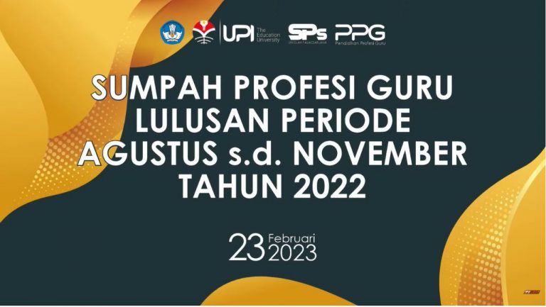 2229 Guru Ikuti Upacara Pengambilan Sumpah Profesi di UPI