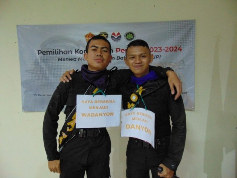 Mahasiswa Prodi Matematika dan Mahasiswa Prodi PJKR UPI, Jabat Komandan dan Wakil Komandan Menwa Yon XI/UPI/RP Periode 2023/2024