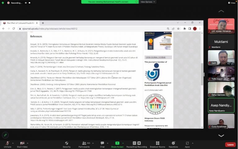 Kantor Jurnal dan Publikasi UPI Selenggarakan Pelatihan Penyususnan Referensi Pada Jurnal Ilmiah bagi Pengelola Jurnal UPI