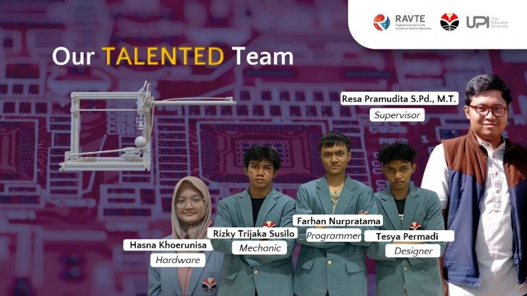 Mahasiswa Pendidikan Teknik Otomasi Industri dan Robotika FPTK UPI Raih Medali dalam Gelaran RAVTE Student Innovation Award