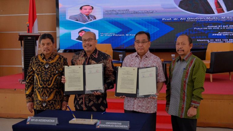 UPI dan BPJS Kesehatan Menandatangani Naskah Kerja Sama