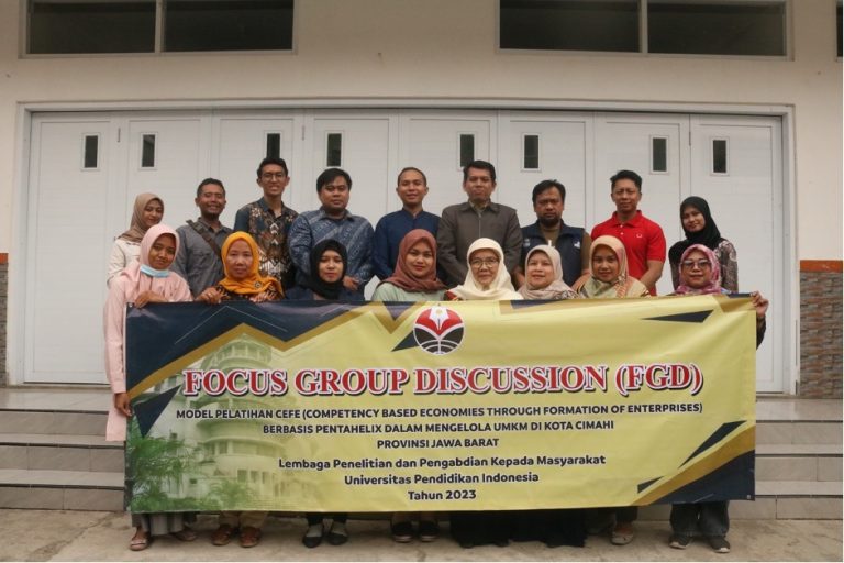 Prodi Pendidikan Masyarakat FIP UPI Selenggarakan Focus Group Discussion Tentang Model Pelatihan Competency Based Economies Through Formation of Enterprises dalam Mengelola UMKM di Kota Cimahi