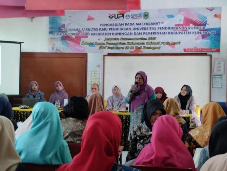 Cegah Kekerasan Seksual pada Anak, Tim Kajian Psikologi Klinis dan Sosial Prodi Psikologi FIP UPI Gelar TOT bagi Guru SD se-Kabupaten Kuningan