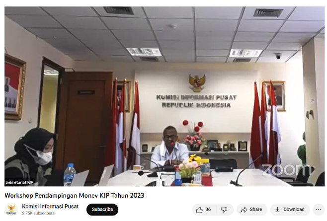 Sosialisasi dan Pendampingan Monev Keterbukaan Informasi Publik 2023