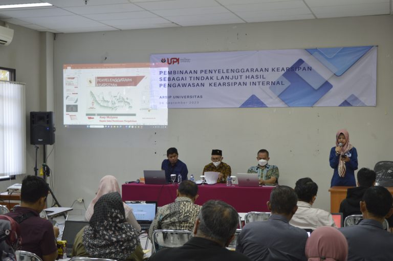 Pembinaan Penyelenggaraan Kearsipan kepada Unit Kerja Nonakademik UPI