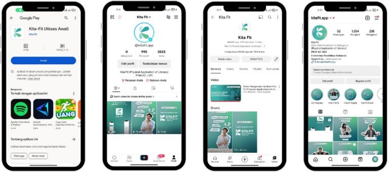 Gagasan Tim PKM UPI Kampus Tasikmalaya, “Kita Fit (Physical Application of Literacy)” Resmi Rilis di Play Store