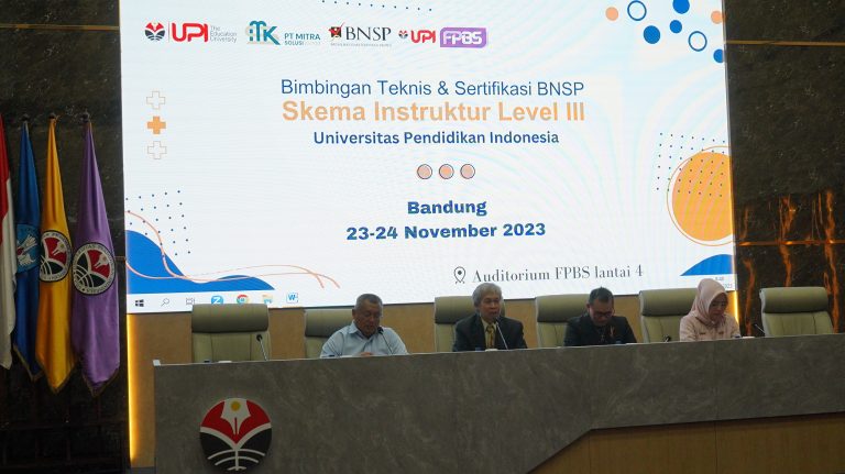 98 Dosen UPI Ikuti Bimbingan Teknis dan Uji Kompetensi BNSP Skema Instruktur Metodologi Lv. 3atau Trainer Level 3