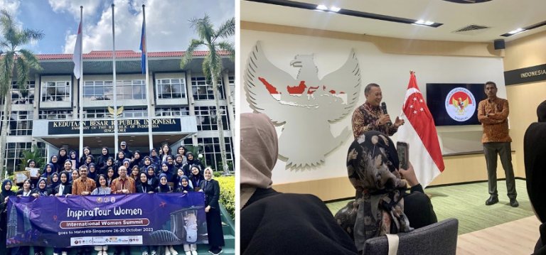Mahasiswi UPI Jadi Delegasi International Women Summit Malaysia-Singapura 2023 Inspiratour Women