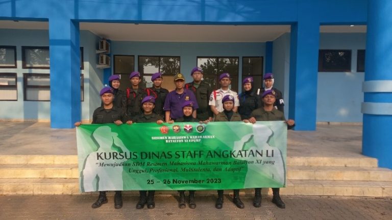 Menwa Batalyon XI UPI/RP Melaksanakan Kursus Dinas Staf Guna Mengasah Pengetahuan dan Keterampilan Anggota Remaja