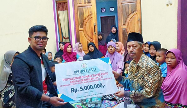 Kelurahan BPI UPI 2.0 Bagikan Donasi untuk Anak-Anak Dhuafa dan Yatim Piatu di Tasikmalaya