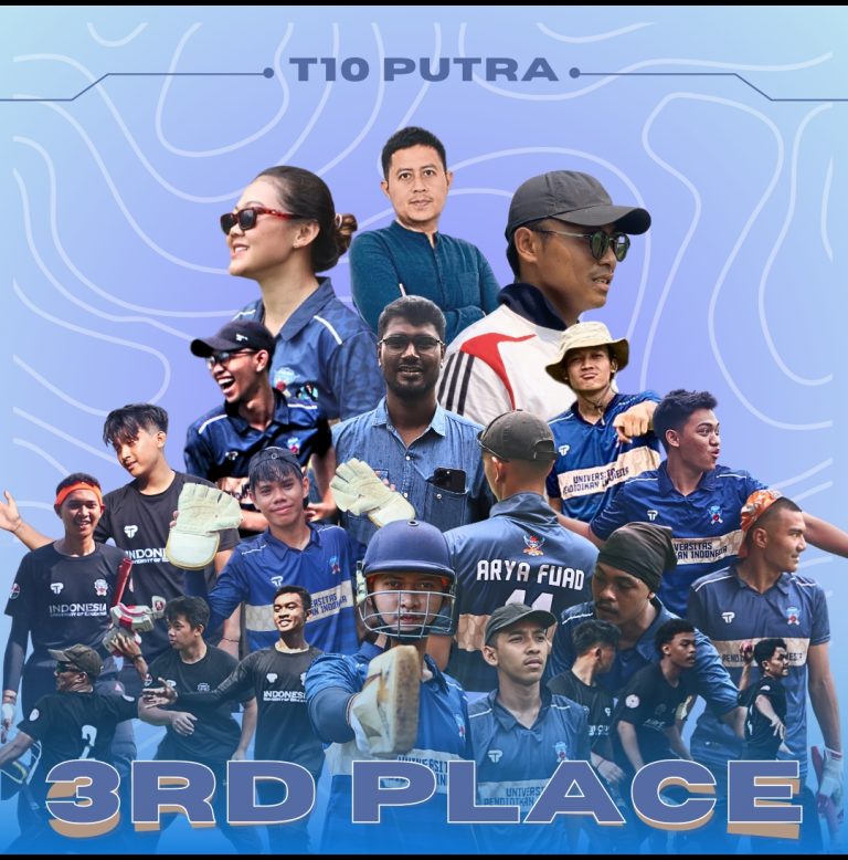 Tim UPI Raih Juara 3 di Kejurnas Cricket 2023
