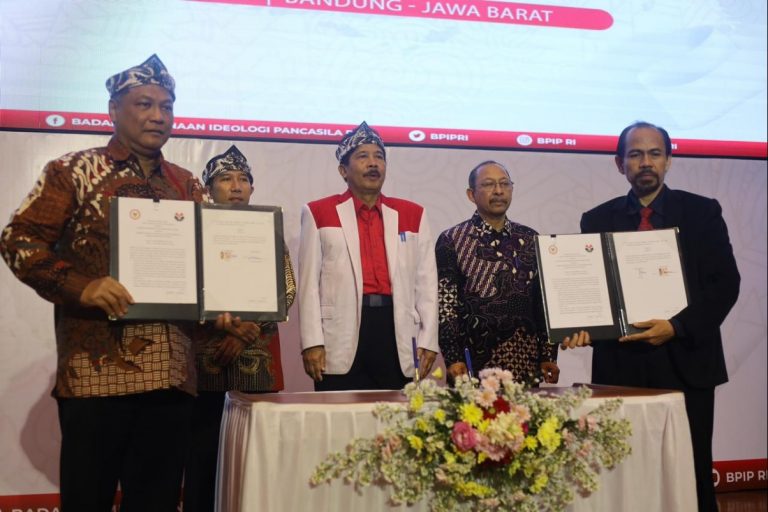Penandatangan Kerjasama UPI dengan Badan Pembinaan Ideologi Pancasila (BPIP)