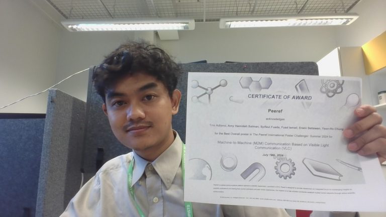 Syifaul Fuada, Dosen Sistem Telekomunikasi UPI Purwakarta Bersama Tim Raih Juara 1 Poster Ilmiah Internasional 2024
