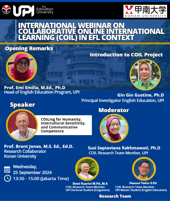 Webinar Internasional: Meningkatkan Pemahaman Lintas Budaya melalui COIL dalam Konteks Pembelajaran EFL