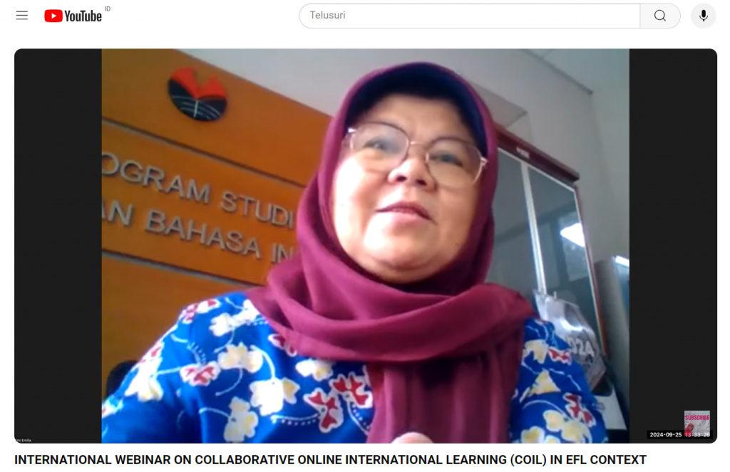 Webinar Internasional: Meningkatkan Pemahaman Lintas Budaya melalui COIL dalam Konteks Pembelajaran EFL