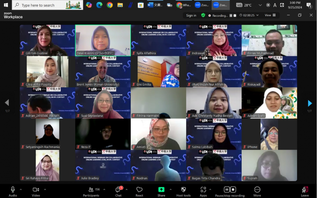 Webinar Internasional: Meningkatkan Pemahaman Lintas Budaya melalui COIL dalam Konteks Pembelajaran EFL