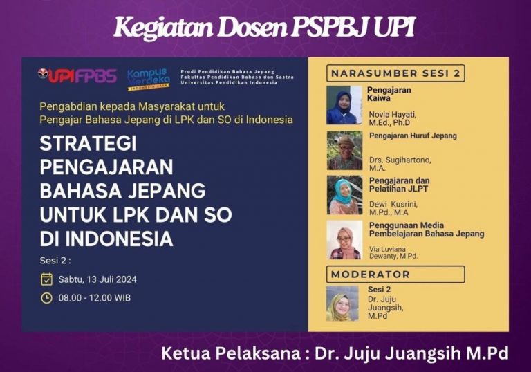 PKM Prodi Pendidikan Bahasa Jepang FPBS UPI 2024 Sesi 2