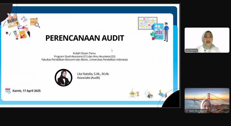 Kuliah Dosen Tamu Prodi Akuntansi (S1) dan Magister Ilmu Akuntansi (S2) Bahas  Perencanaan Audit dan Metode Penelitian Akuntansi Terapan