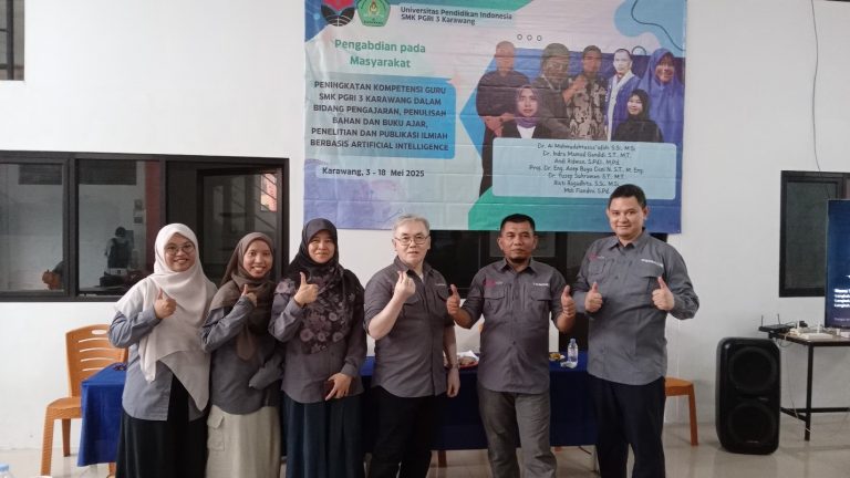 6 Dosen Teknik Kimia UPI Laksanakan Program PKM di SMK PGRI 3 Karawang: Dorong Peningkatan Kompetensi Guru Berbasis Artificial Intelligence