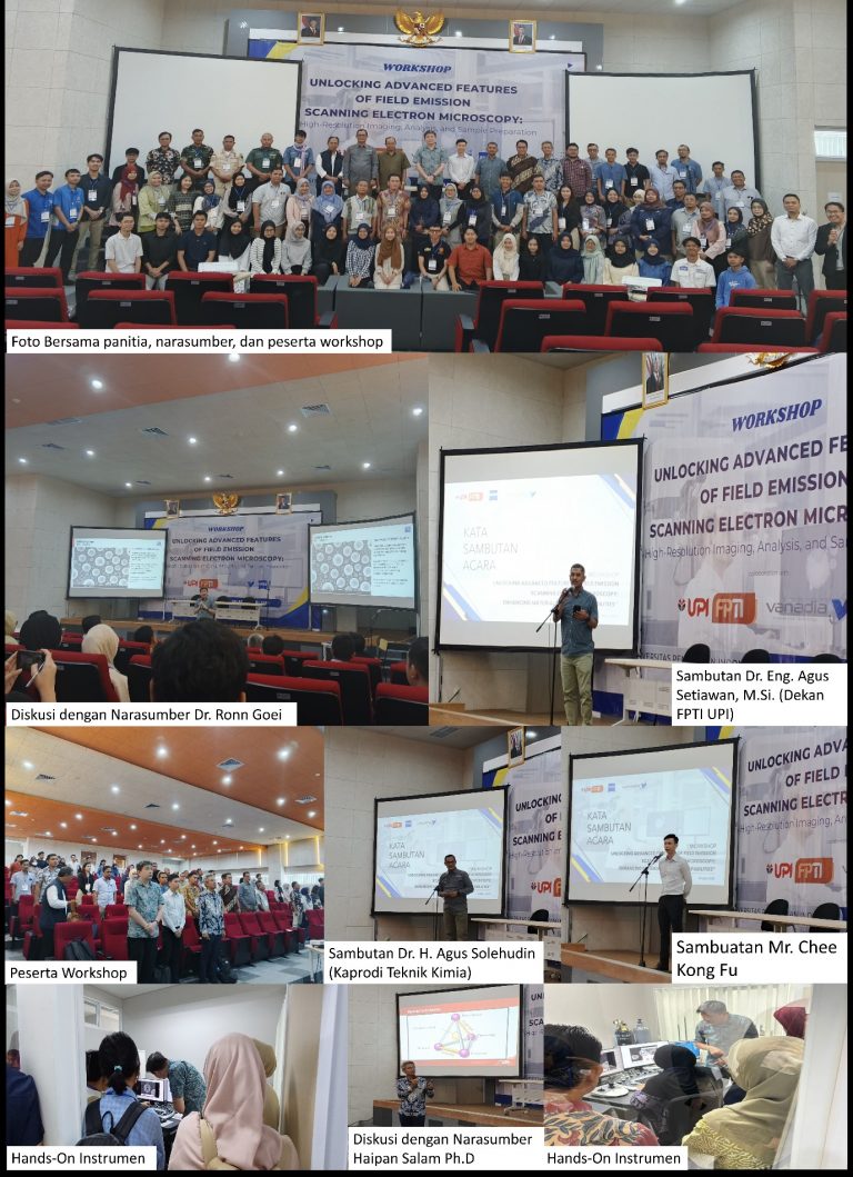 Prodi Teknik Kimia Gelar Workshop “Unlocking Advanced Features of Field Emission Scanning Electron Microscope: Enhancing Material Research Capabilities” Bersama PT Vanadia Utama dan Carl Zeiss RMS