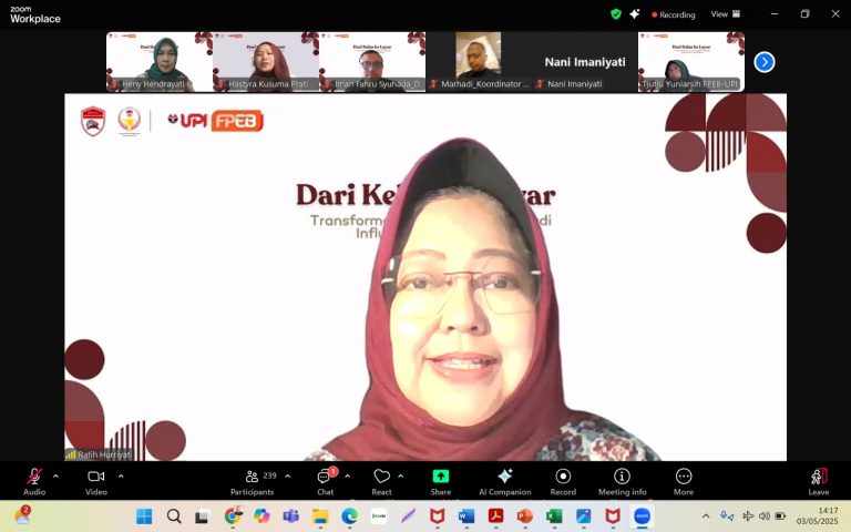 Peringati Hardiknas, FPEB UPI dan Perhimpunan Pelajar Indonesia (PPI) Dunia Bekerjsama Selenggarakan Webinar Dari Kelas ke Layar : Guru Kreatif Menjadi Influencer Pendidikan