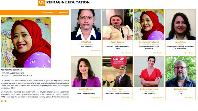 Dosen FPEB UPI, Dr. Ayu Krishna Yuliawati, S.Sos., M.M, Menjadi Juri QS Reimagine Education Awards