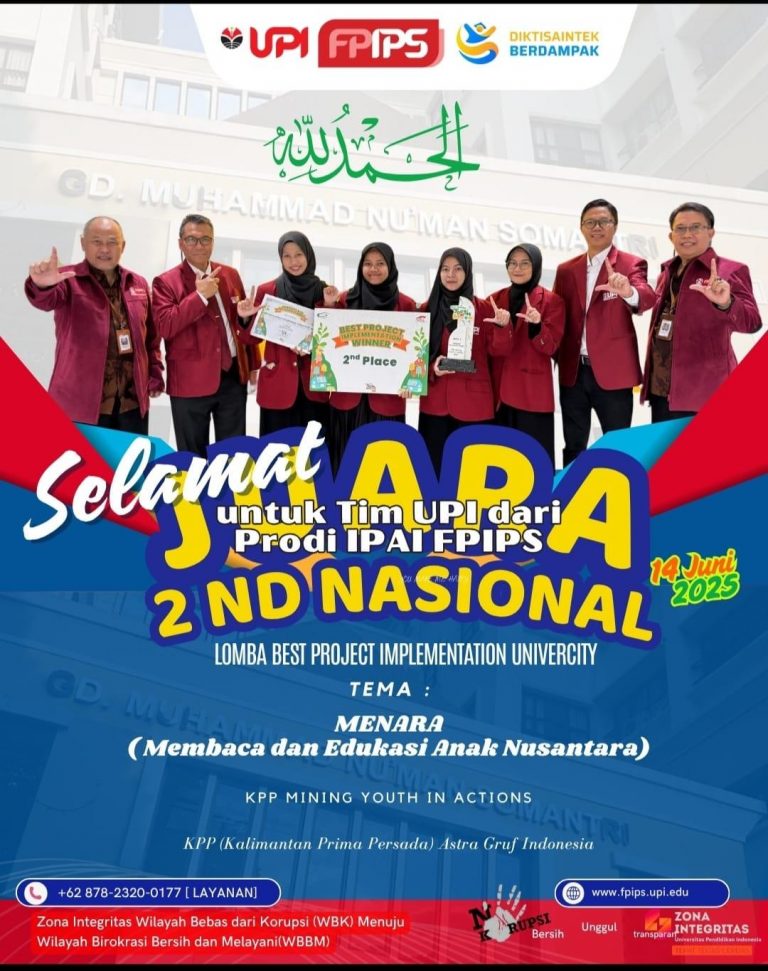 MENARA’S PROJECT Raih Prestasi Nasional di KPP Mining Youth in Action 2025, Bukti Mahasiswa UPI Peka Terhadap Isu Pendidikan di Sekitar