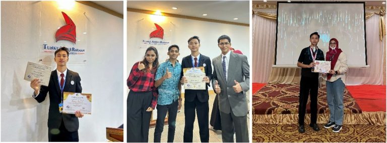 Faraz Juandi sebagai Penerima Awardee Fully Funded and Best Delegate Interantional Youth Goals (Malaysia, Singapore and Thailand)