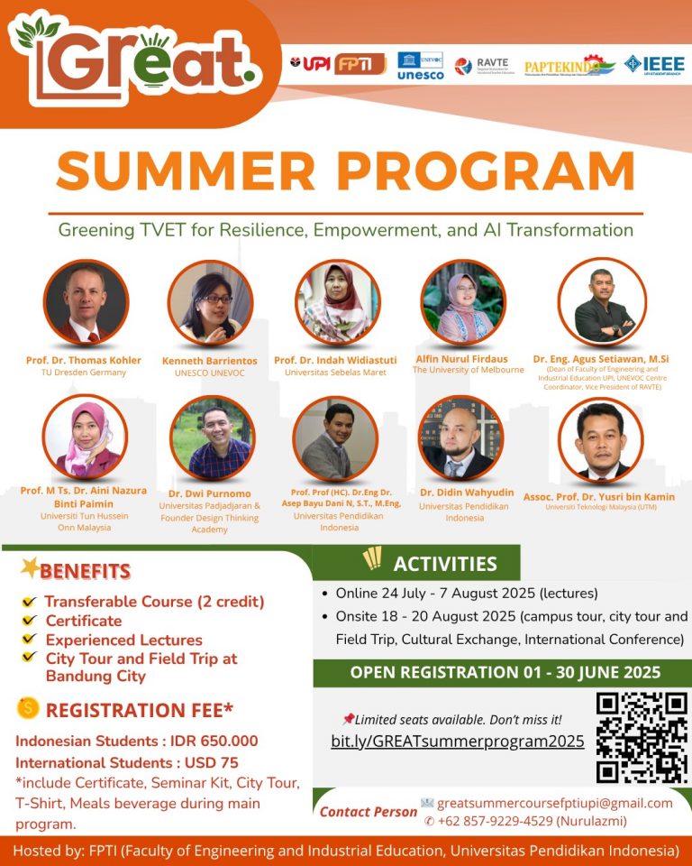 UPI Gelar GREAT Summer Program 2025, didukung resmi UNESCO-UNEVOC