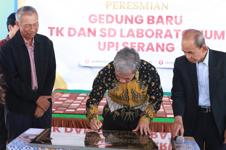 Rektor UPI Resmikan Gedung TK dan SD Laboratorium Kampus UPI di Serang sebagai Daya Dukung SDGs