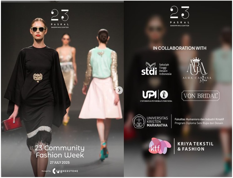Mahasiswa Prodi Pendidikan Tata Busana UPI Tampil di Ajang 23 Community Fashion Week “Unboxing Bandung Finest”