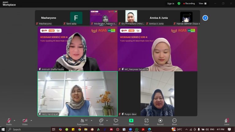 Program Studi Pendidikan Bisnis FPEB UPI Sukses Gelar Webinar Series 4: Bekali Mahasiswa Jadi Guru Percaya Diri Lewat Public Speaking