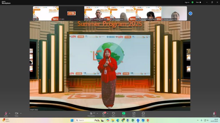 Rektor UPI resmi membuka GREAT Summer Program 2025: Kolaborasi Global untuk Greening TVET dan Pencapaian SDGs