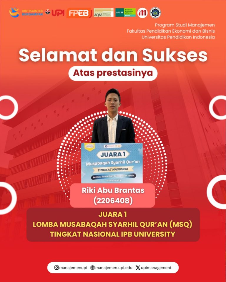 Mahasiswa Prodi Manajemen FPEB Raih Juara 3 Tenis Meja Beregu Putra dalam ajang Pekan Olahraga Provinsi Jawa Timur IX 2025.