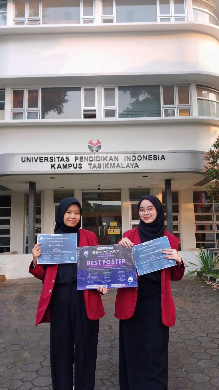 Kembangkan Inovasi Briket Limbah Bonggol Jagung, Mahasiswa FPEB UPI Raih Best Poster Award Innovators Clash Business Competition Tingkat Nasional.