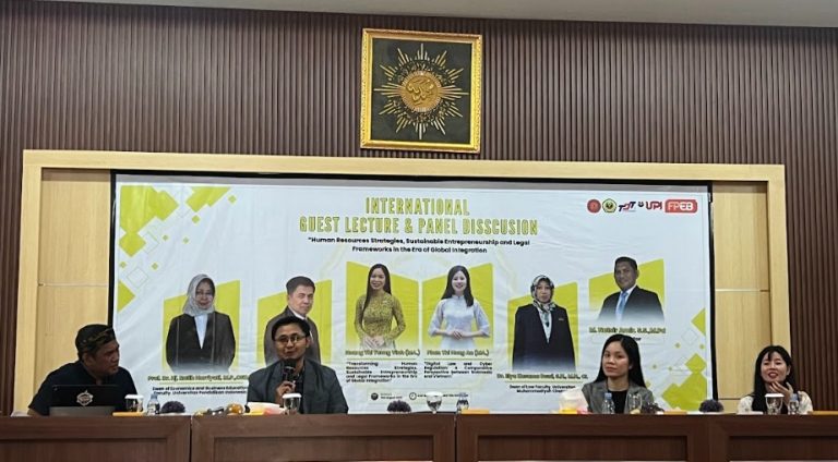 FPEB UPI Perkuat Kolaborasi Internasional Lewat International Guest Lecture & Panel Discussion di Universitas Muhammadiyah Cirebon