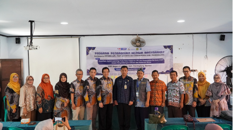FPMIPA UPI Strengthens Partnership with FKIP UNTIRTA and DISDIKPORA Pandeglang to Drive Joyful and Deep Learning Innovations for Quality Education (SDG 4)