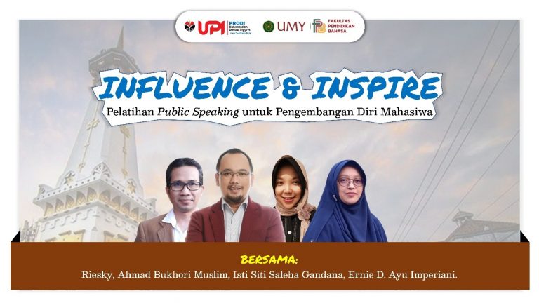 “Influence and Inspire”: Prodi Bahasa dan Sastra Inggris UPI Latih Keterampilan Public Speaking untuk Pemberdayaan Mahasiswa UMY