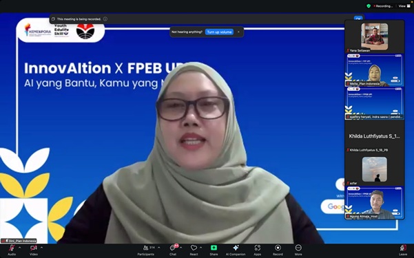 FPEB UPI dan InnovAItionPlan Indonesia Selenggarakan Pelatihan Literasi Kecerdasan Buatan (AI) dan Kreativitas Digital