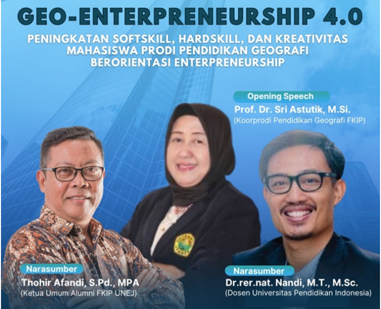 Ciptakan Peluang Kerja, Dosen UPI Bekali Mahasiswa Geografi UNEJ Keterampilan Geo-Entrepreneurship