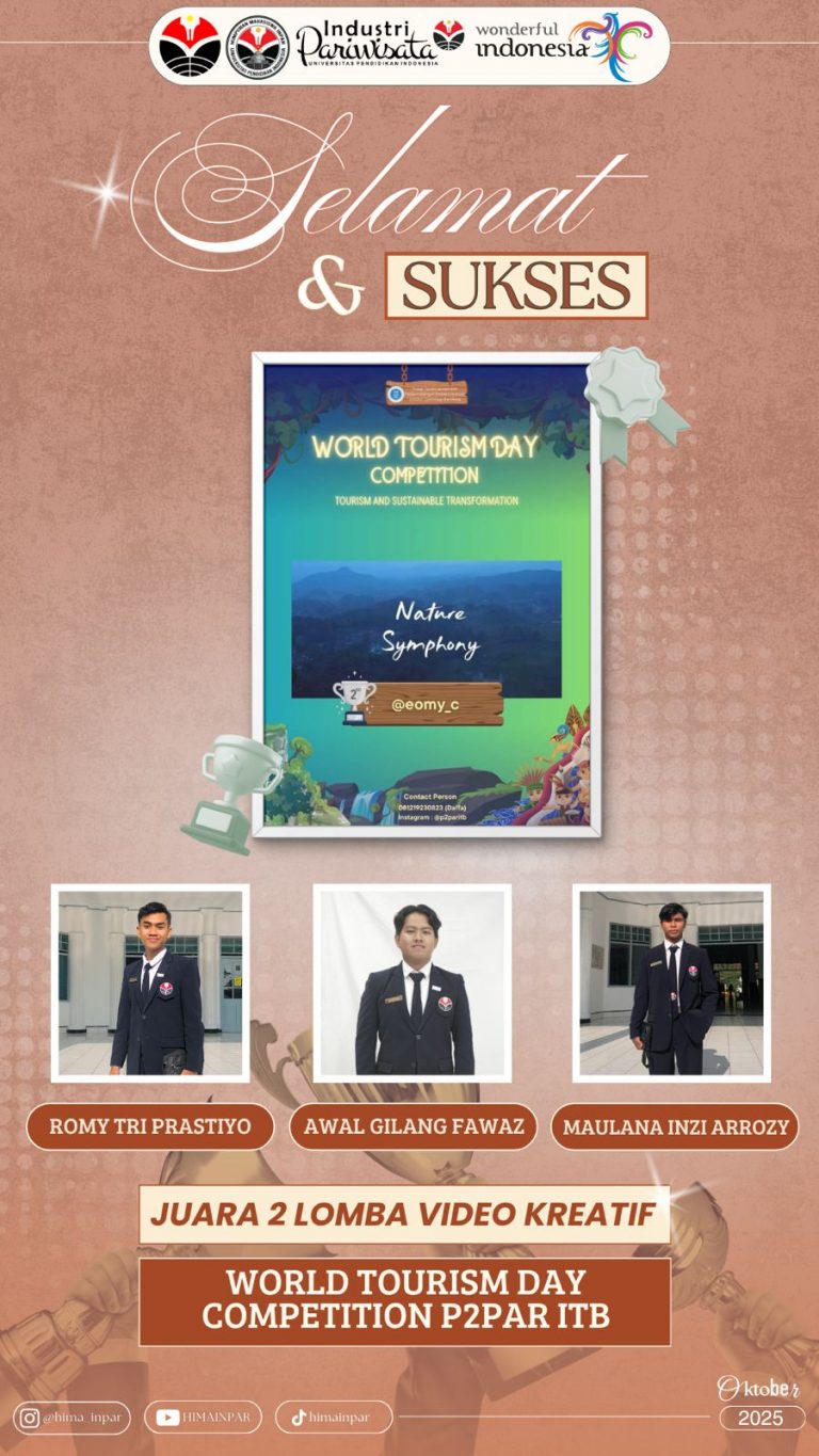 Mahasiswa UPI Sumedang Raih Juara 2 Nasional, Gaungkan Pariwisata Berkelanjutan Lewat Video Kreatif