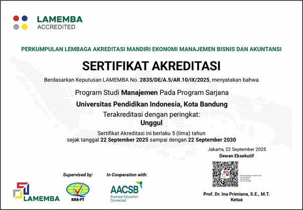 Prodi Manajemen Jenjang Sarjana, Magister dan Doktor Raih Akreditasi Unggul dari LAMEMBA
