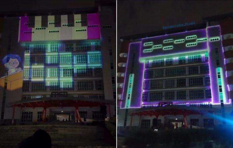 “Video Mapping: Fragment of Art” Tampilkan Sinergi Inovasi dan Pendidikan di Studio Animasi FTV UPI