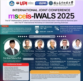 FPMIPA UPI Sukses Gelar The 10th MSCEIS & The 11th IWALS 2025, Kuatkan Inovasi Digital dan Kolaborasi Global