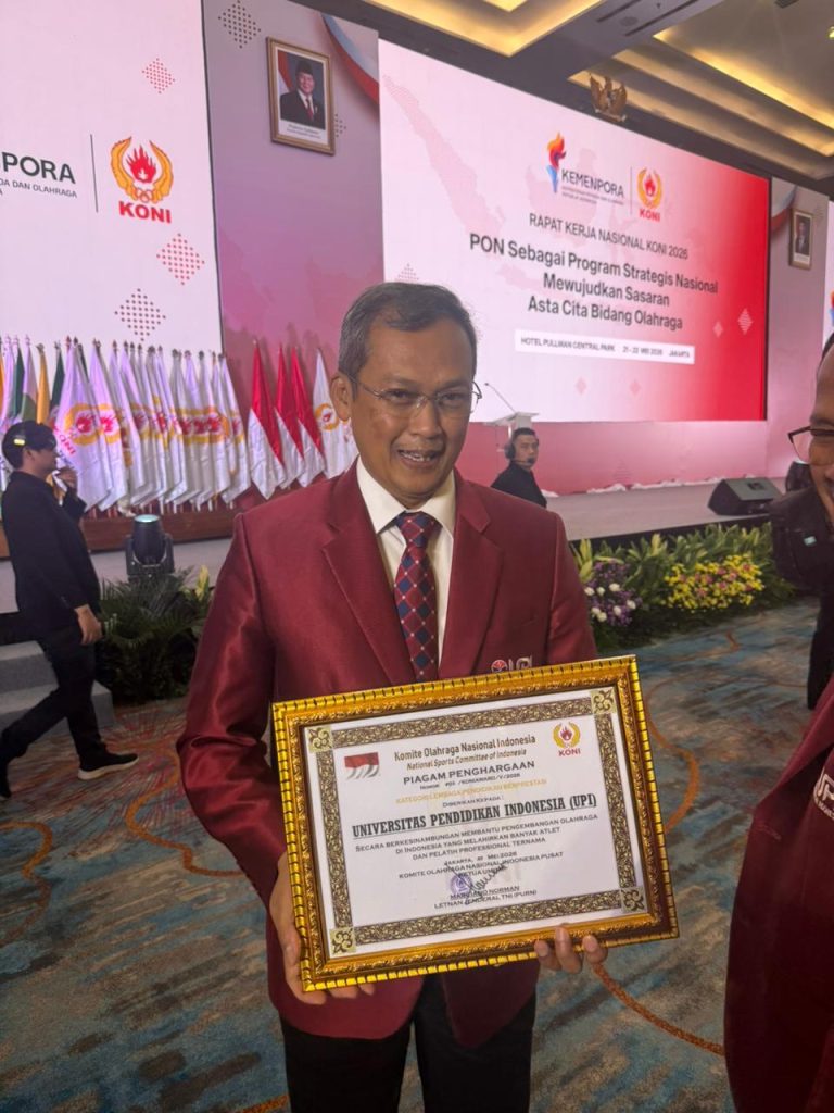 UPI Raih Penghargaan KONI Pusat 2026 sebagai Lembaga Pendidikan Berprestasi Terbaik
