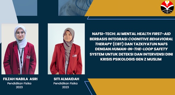 Inovasi AI “Nafsi-Tech” Hantarkan Mahasiswa UPI Raih Juara 3 Nasional di NIEC 2026