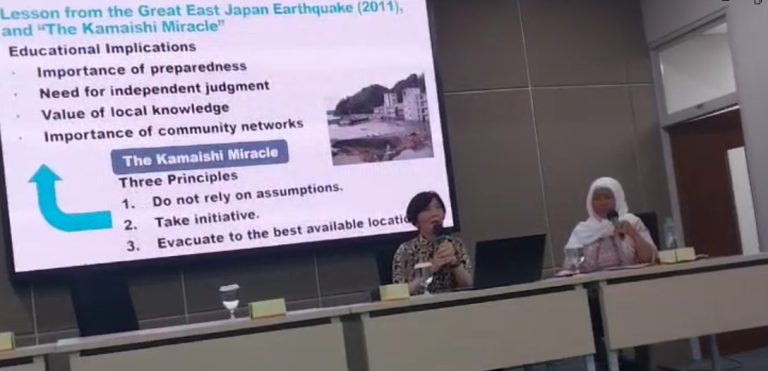 Pelajaran dari Kamaishi Miracle: Pakar Jepang Tegaskan Pentingnya Literasi Bencana Masuk Kurikulum