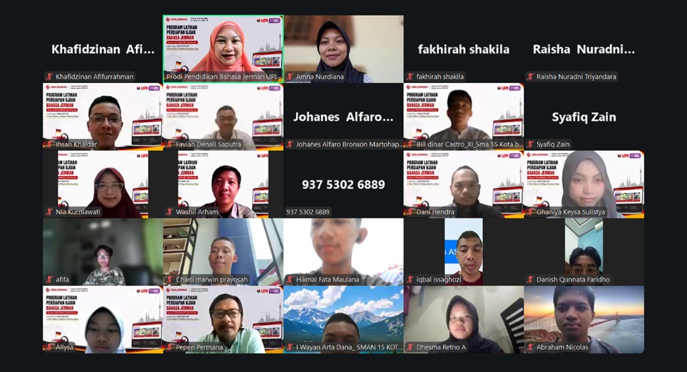 Prodi Pendidikan Bahasa Jerman FPBS UPI Latih Siswa Bekasi dan Bandung Raya Hadapi Ujian Melalui SIMUJERMAN
