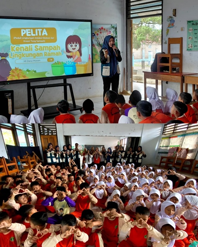 Tingkatkan Kesadaran Lingkungan, Mahasiswa UPI Edukasi Pemilahan Sampah Siswa MI Darul Murom Subang